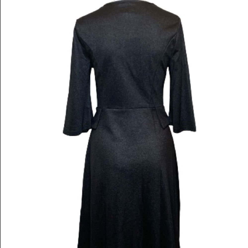 Zeagoo Shiny Black 3/4sleevedresssizes — image 5 of 8